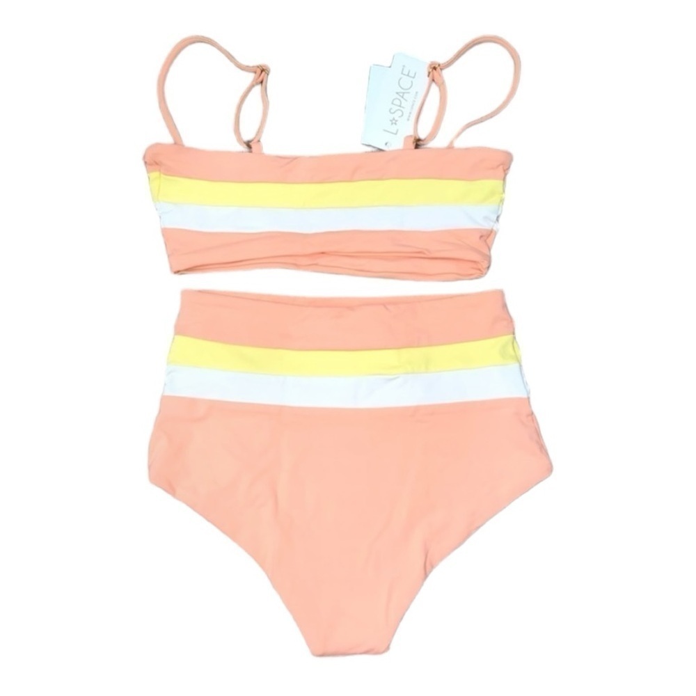 L*Space Rebel Stripe Top Style CBRLT18 & Portia‎ Bottom Style CBPSC18 Set XL NWT - Picture 4 of 6
